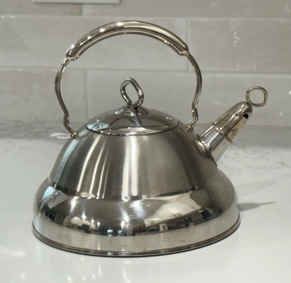 Culinary Essentials Professional Stainless Steel Whistling Tea Kettle Pot 2.8 Qt